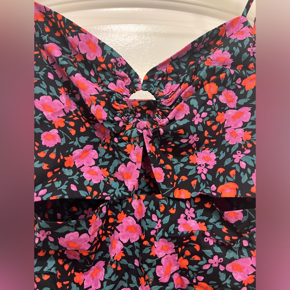 NWT Socialite Cutout Floral Midi Dress - Picture 5 of 12